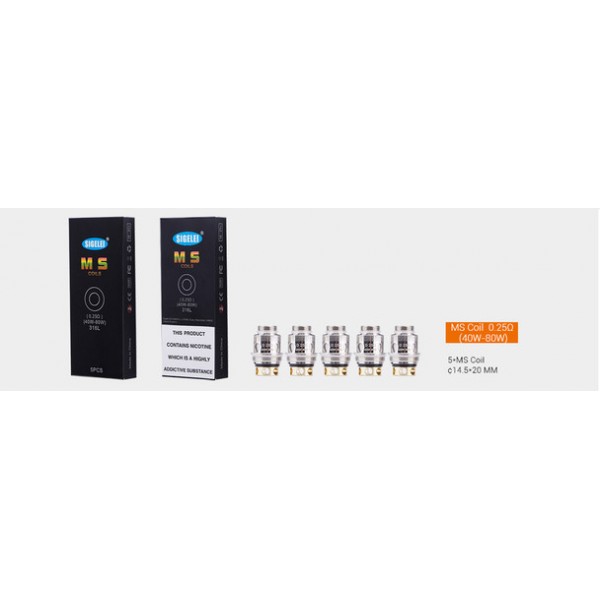 Sigelei MS Series Replacement Coils - 5 Pack