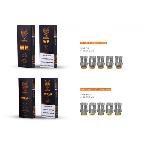 SnowWolf Wolf WF Series Replacement Coils - 5 Pack