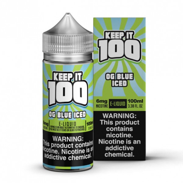 Blue Slushie Iced E-Liquid 100ml by Keep it 100 E-Juice (OG BLUE ICED)