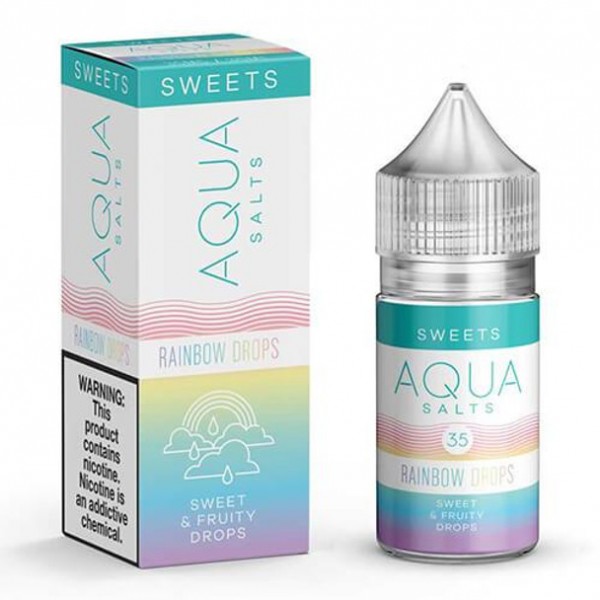 Rainbow Drops Salts E-Juice by Aqua Salts Sweets E-Liquid 30ML