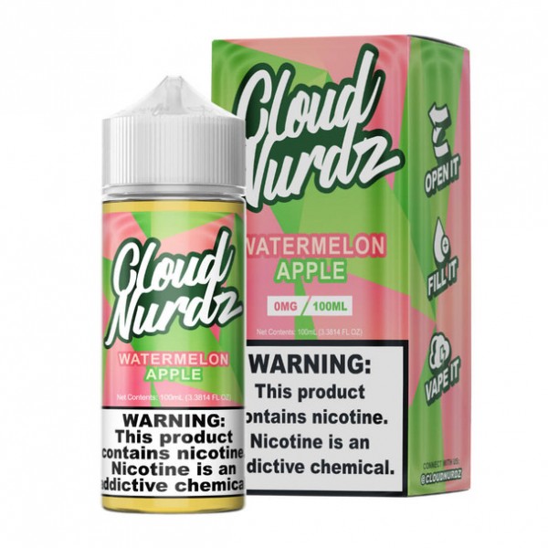 Cloud Nurdz Watermelon Apple 100ml E-Juice