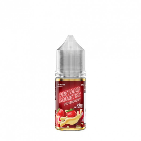 Custard Monster Strawberry Custard Salt 30ml E-Juice by Jam Monster